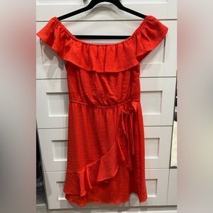 City Studio Juniors size M off the shoulder ruffle dress